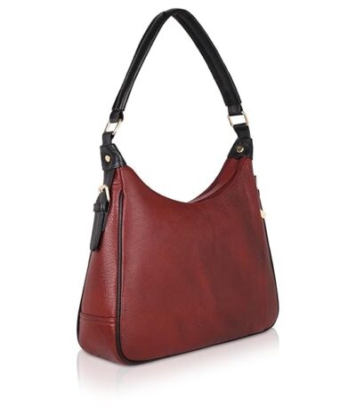 Leather Hobo Shoulder Bag for Women