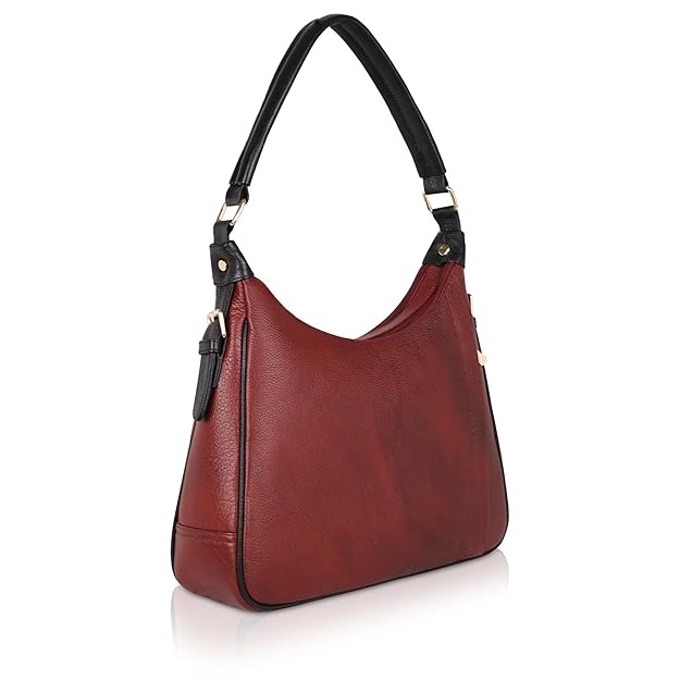 Leather Hobo Shoulder Bag for Women