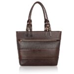 DORPER MONEYHILL Durable leather Laptop Tote Bag for Women Branded Stylish Professional Office Use