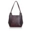 Velmora brown genuine leather shoulder hobo bag for women