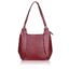 Velmora maroon genuine leather shoulder hobo bag elegant women’s handbag