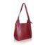 Velmora maroon genuine leather shoulder hobo bag premium leather finish
